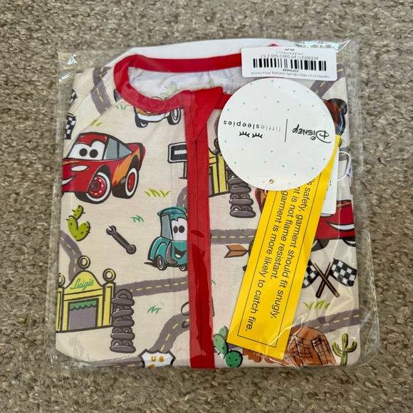 NWT Little Sleepies 6-12 Months Disney Cars Zippy - Picture 1 of 5